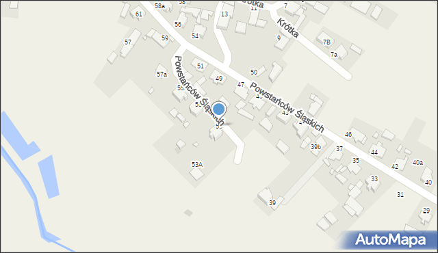 Kielcza, Powstańców Śląskich, 53, mapa Kielcza