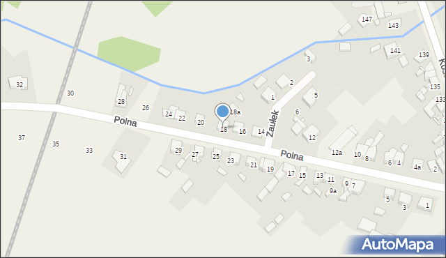 Kiełczewo, Polna, 18, mapa Kiełczewo