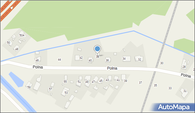 Kiełczewo, Polna, 38, mapa Kiełczewo