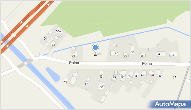 Kiełczewo, Polna, 44, mapa Kiełczewo