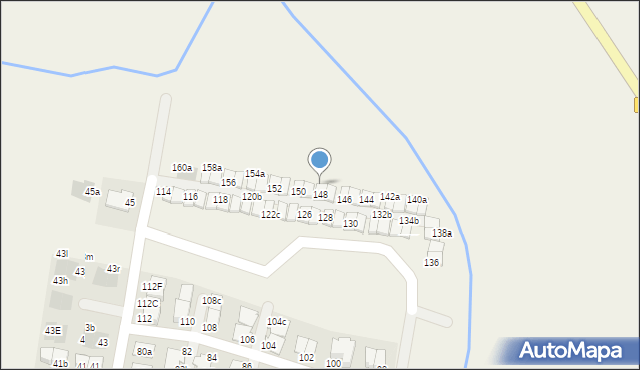 Kiełczów, Polna, 148a, mapa Kiełczów