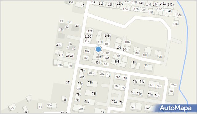 Kiełczów, Polna, 82b, mapa Kiełczów