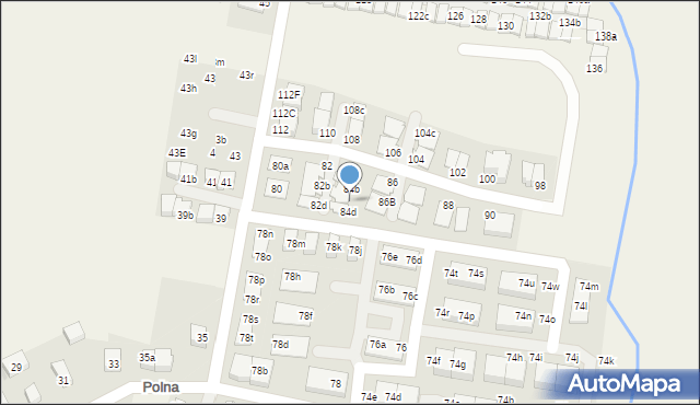 Kiełczów, Polna, 84c, mapa Kiełczów