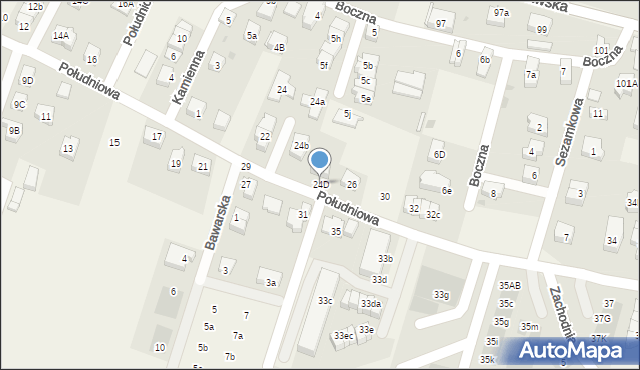 Kiełczów, Południowa, 24D, mapa Kiełczów