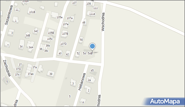 Kiełczów, Południowa, 54c, mapa Kiełczów