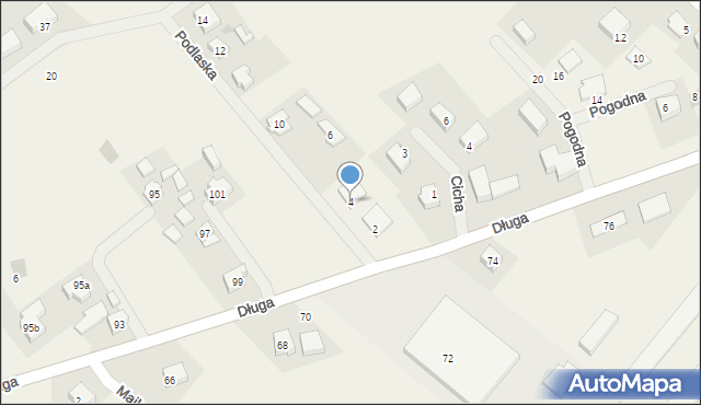 Kiełpino, Podlaska, 4, mapa Kiełpino