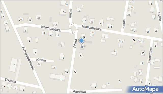 Kisielice, Polna, 2e, mapa Kisielice