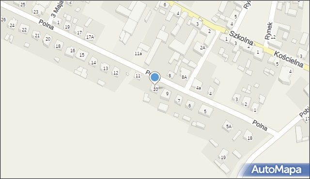 Kiszkowo, Polna, 10, mapa Kiszkowo