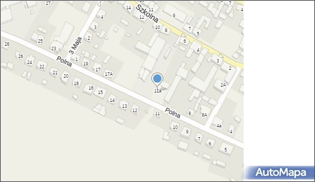 Kiszkowo, Polna, 11a, mapa Kiszkowo