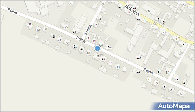 Kiszkowo, Polna, 16, mapa Kiszkowo