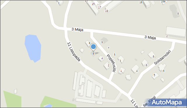 Kleczew, Popiełuszki Jerzego, bł. ks., 6, mapa Kleczew