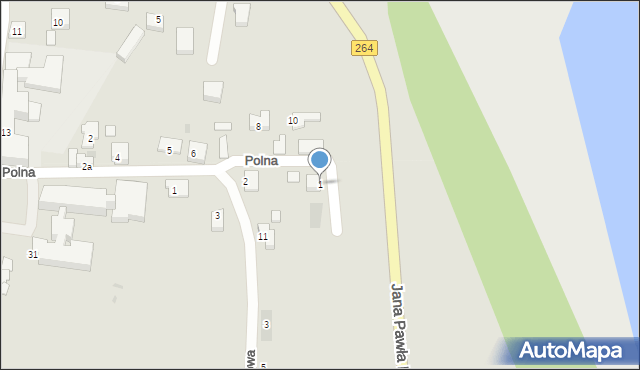 Kleczew, Poziomkowa, 1, mapa Kleczew