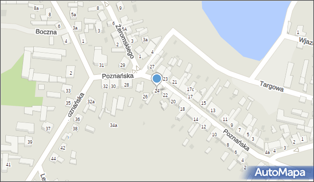 Kleczew, Poznańska, 24, mapa Kleczew