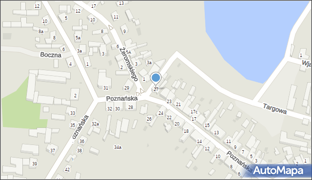 Kleczew, Poznańska, 27, mapa Kleczew