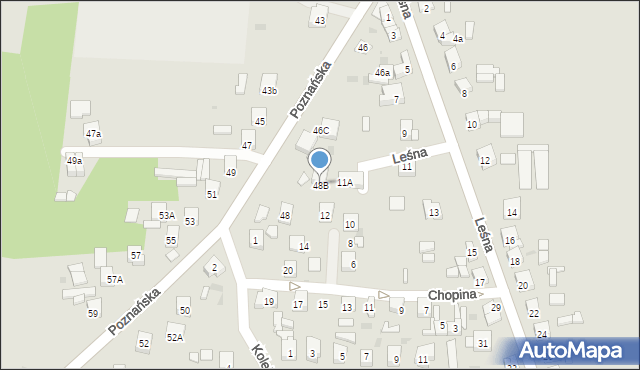 Kleczew, Poznańska, 48B, mapa Kleczew