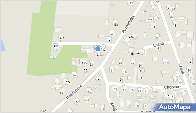 Kleczew, Poznańska, 51, mapa Kleczew