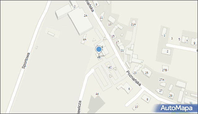 Kleszczewo, Poznańska, 4B, mapa Kleszczewo