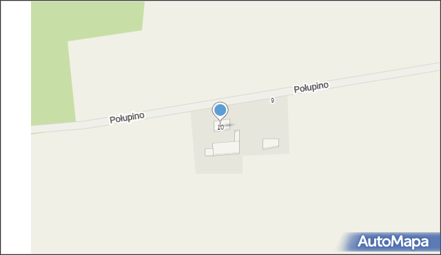 Kleszczyniec, Połupino, 10, mapa Kleszczyniec