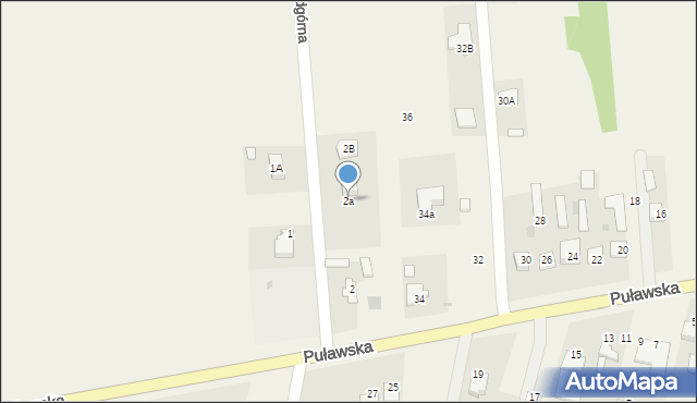 Klikawa, Podgórna, 2a, mapa Klikawa