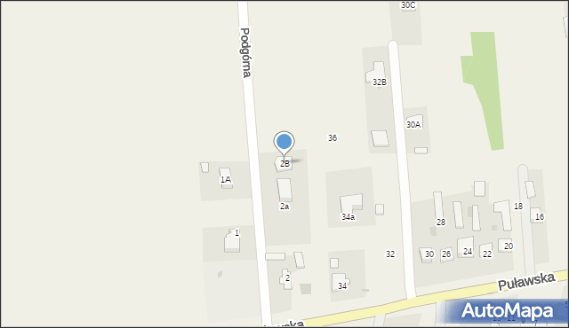 Klikawa, Podgórna, 2B, mapa Klikawa