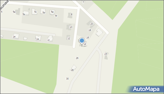 Kliniska Wielkie, Pod Lasem, 24, mapa Kliniska Wielkie