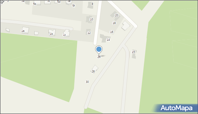 Kliniska Wielkie, Pod Lasem, 26, mapa Kliniska Wielkie