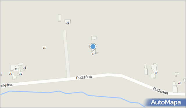 Kłobuck, Podleśna, 37, mapa Kłobuck