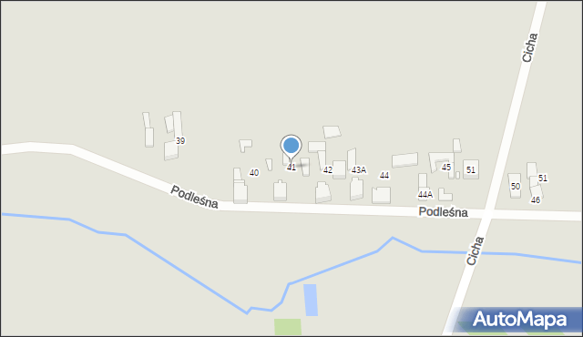 Kłobuck, Podleśna, 41, mapa Kłobuck