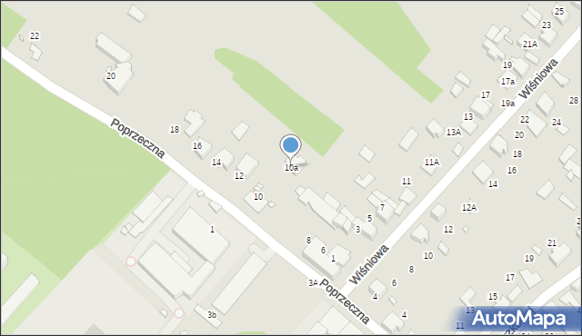 Kłobuck, Poprzeczna, 10a, mapa Kłobuck