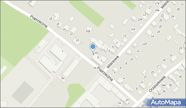 Kłobuck, Poprzeczna, 8, mapa Kłobuck
