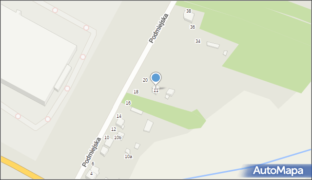 Kłobuck, Podmiejska, 11, mapa Kłobuck