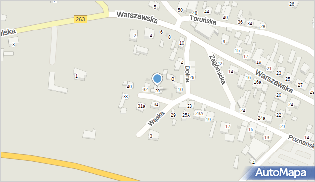 Kłodawa, Poznańska, 30, mapa Kłodawa