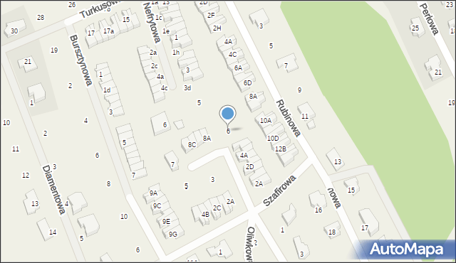 Kłodawa, Pomarańczowa, 6, mapa Kłodawa