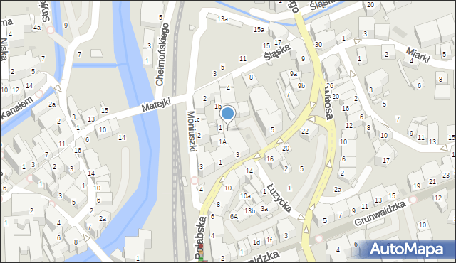 Kłodzko, Połabska, 3a, mapa Kłodzka