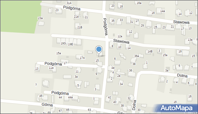 Klucze, Podgórna, 19, mapa Klucze