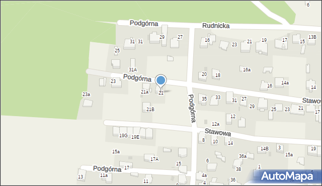 Klucze, Podgórna, 21, mapa Klucze