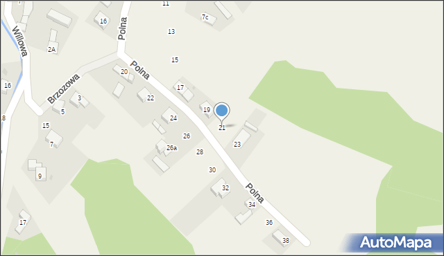 Kobyla, Polna, 21, mapa Kobyla