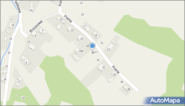 Kobyla, Polna, 28, mapa Kobyla