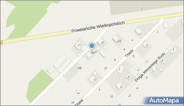 Kobyla Góra, Powstańców Wielkopolskich, 15A, mapa Kobyla Góra