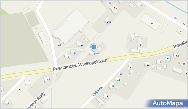 Kobyla Góra, Powstańców Wielkopolskich, 4, mapa Kobyla Góra