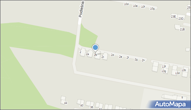 Kobyłka, Podleśna, 2b, mapa Kobyłka