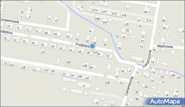 Kobyłka, Podleśna, 48A, mapa Kobyłka