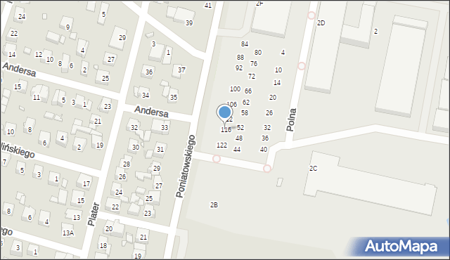 Kobyłka, Polna, 116, mapa Kobyłka