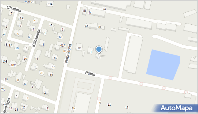 Kobyłka, Polna, 2, mapa Kobyłka