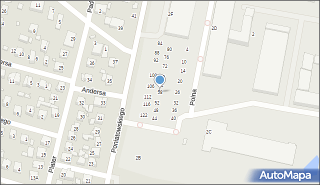 Kobyłka, Polna, 58, mapa Kobyłka