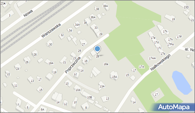 Kobyłka, Poprzeczna, 18, mapa Kobyłka