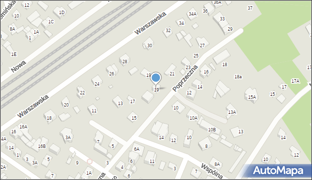 Kobyłka, Poprzeczna, 19, mapa Kobyłka