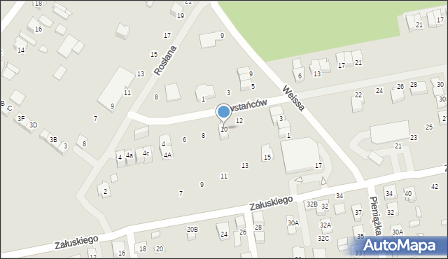 Kobyłka, Powstańców, 10, mapa Kobyłka