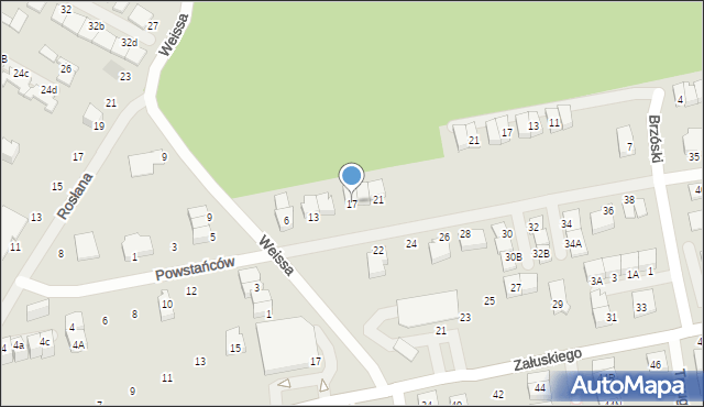 Kobyłka, Powstańców, 17, mapa Kobyłka