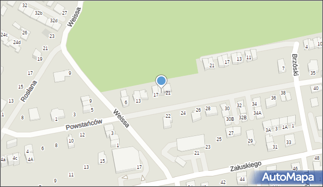 Kobyłka, Powstańców, 19, mapa Kobyłka
